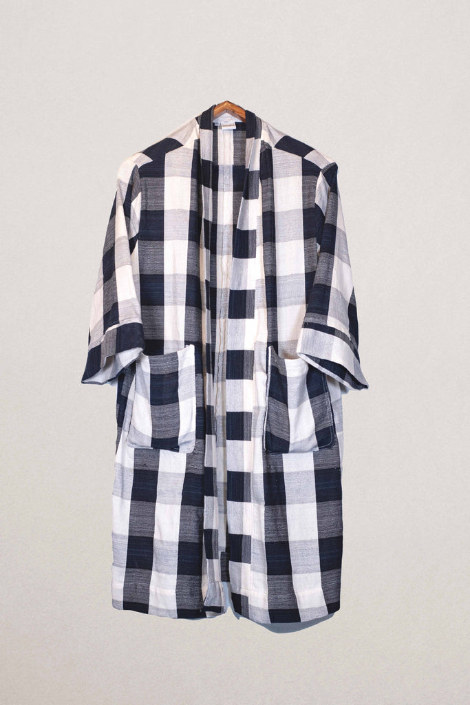 Checkered Wasig Men's Kimono